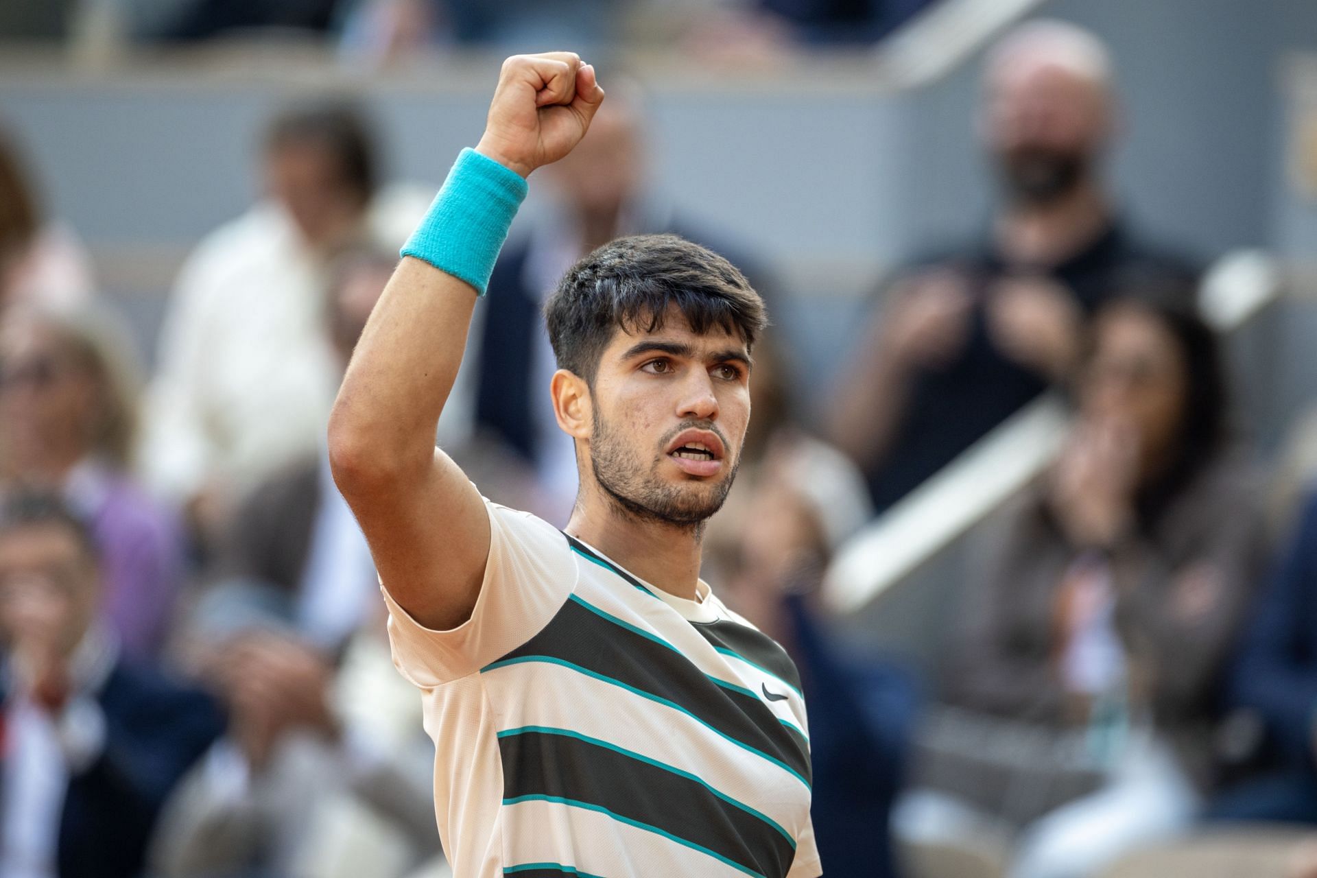 Alcaraz at the French Open Tennis Tournament. Roland-Garros 2025. - (Source: Getty)